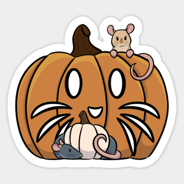 Pumpkin Rats Magnet by DeguArts