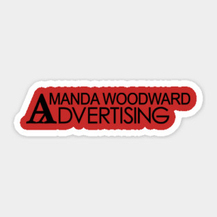 Amanda Woodward Advertising Sticker