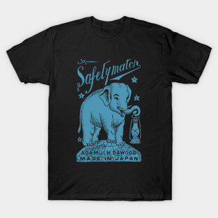 1910 Japanese Elephant Holding Lantern T-Shirt