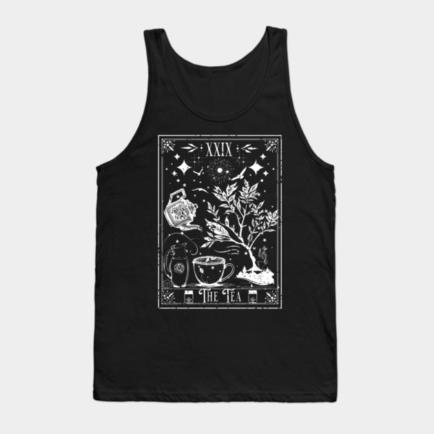 The Tea Tarot Card Tank Top by H. R. Sinclair
