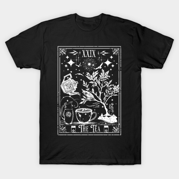 The Tea Tarot Card T-Shirt by H. R. Sinclair