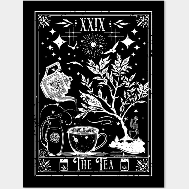 The Tea Tarot Card Wall Art by H. R. Sinclair