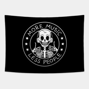 More Music Less People by Tobe Fonseca Tapestry