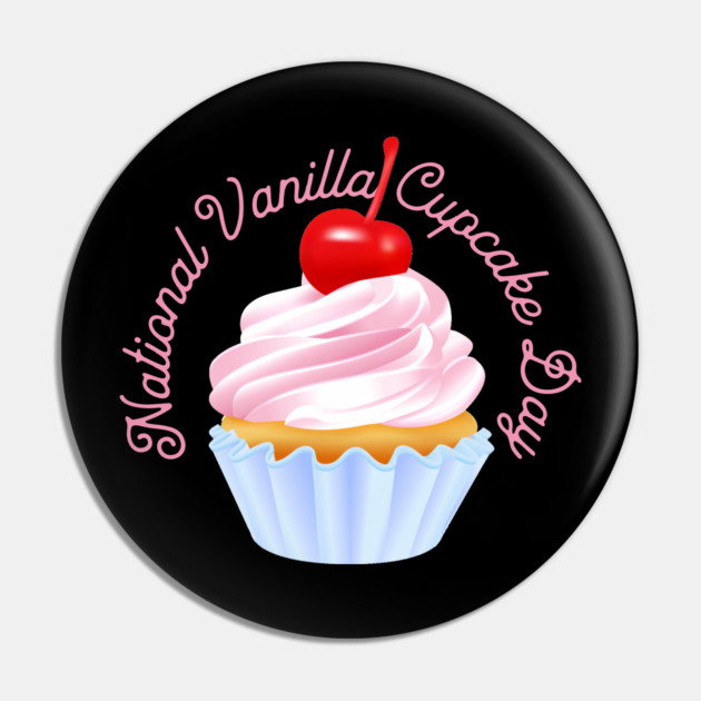 National Vanilla Cupcake Day, cherry on top Pin by HolidayBug