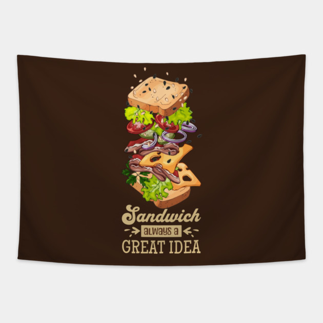Sandwich, always a great idea Tapestry by HolidayBug