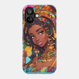 African Black Anime Girl Phone Case