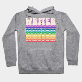Retro Writer Rainbow Hoodie