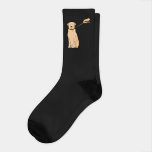 Funny Golden Retriever Dog Socks