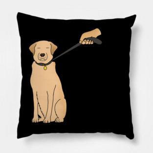 Funny Golden Retriever Dog Pillow