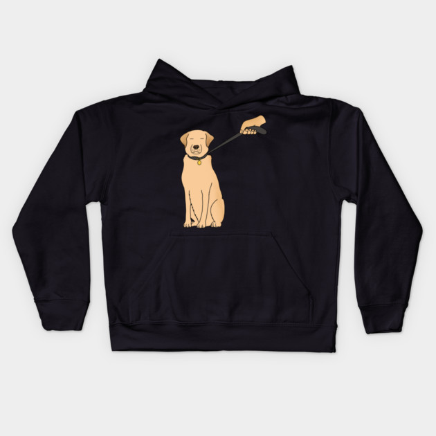 Funny Golden Retriever Dog Kids Hoodie by logiamerch