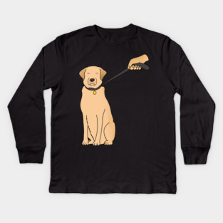 Funny Golden Retriever Dog Kids Long Sleeve T-Shirt