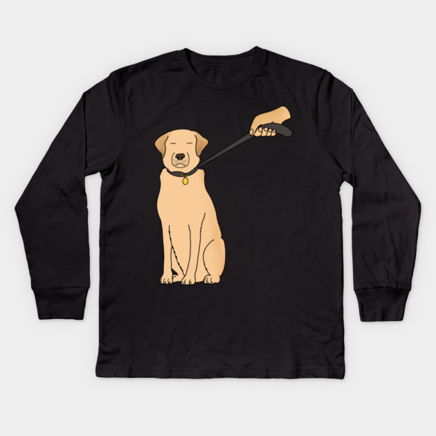 Funny Golden Retriever Dog Kids Long Sleeve T-Shirt by logiamerch