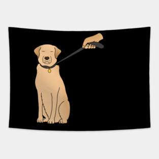 Funny Golden Retriever Dog Tapestry
