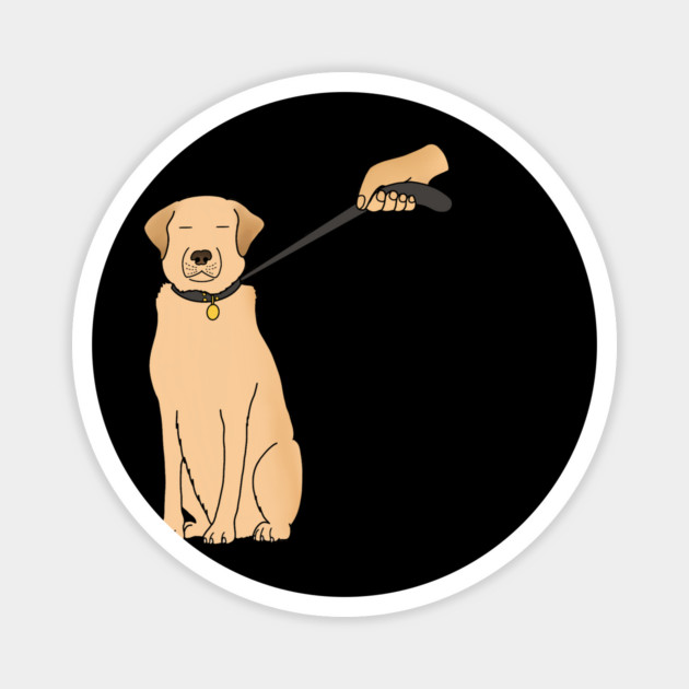 Funny Golden Retriever Dog Magnet by logiamerch