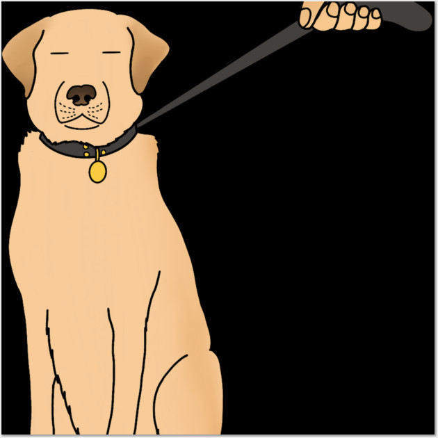 Funny Golden Retriever Dog Wall Art by logiamerch