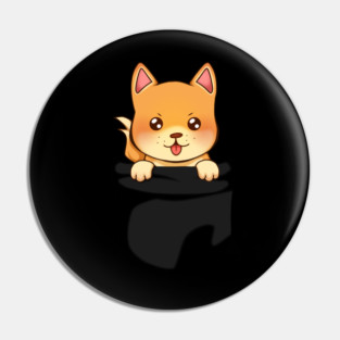 Kawaii Shiba Inu Dog, Cute Shiba inside Pocket Pin