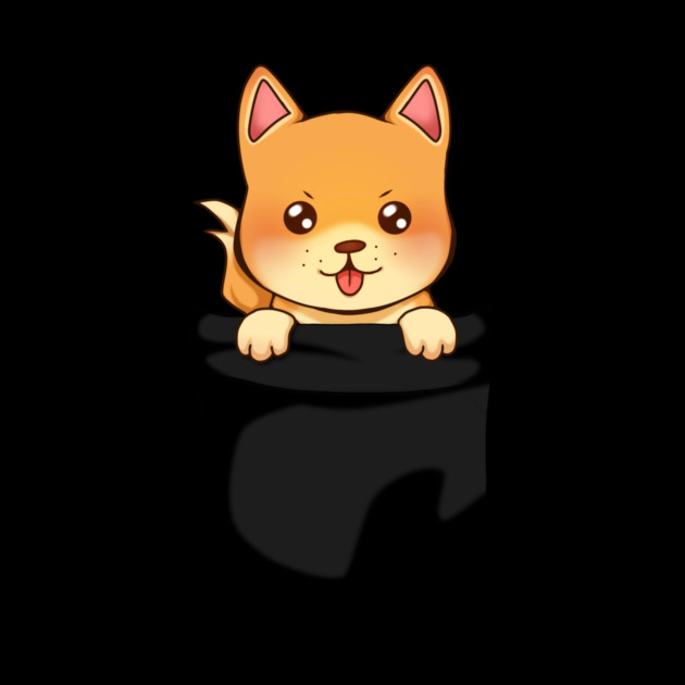 Kawaii Shiba Inu Dog, Cute Shiba inside Pocket by logiamerch