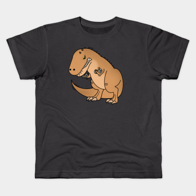 Funny T Rex lifting weights, Funny Dinosaur Kids T-Shirt by logiamerch