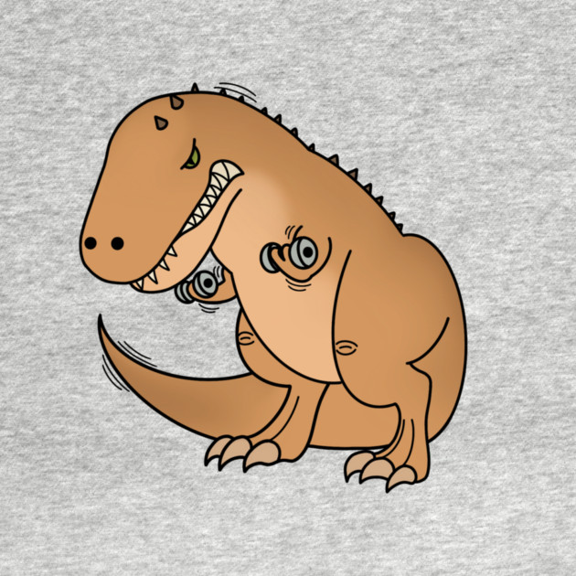 Funny T Rex lifting weights, Funny Dinosaur by logiamerch