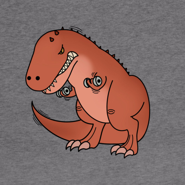 Funny T Rex lifting weights, Funny Dinosaur by logiamerch
