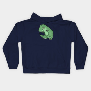 Funny T Rex lifting weights, Funny Dinosaur Kids Hoodie
