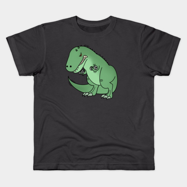 Funny T Rex lifting weights, Funny Dinosaur Kids T-Shirt by logiamerch