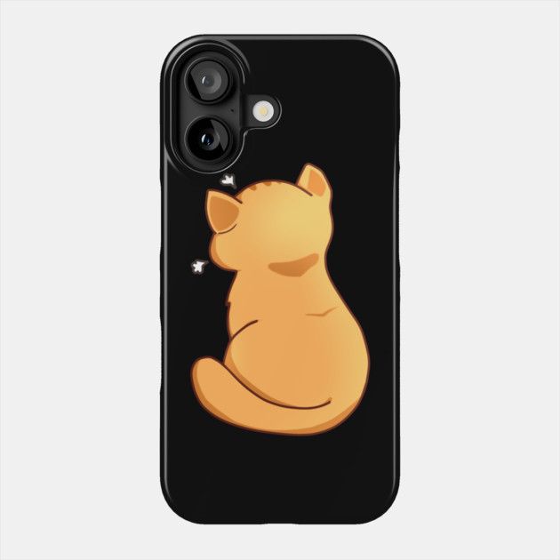 Kawaii Angry Cat from the backside, Cat Lover Phone Case by logiamerch