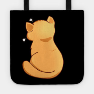 Kawaii Angry Cat from the backside, Cat Lover Tote