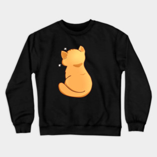 Kawaii Angry Cat from the backside, Cat Lover Crewneck Sweatshirt