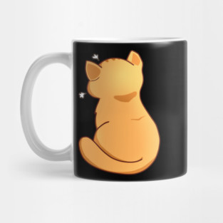 Kawaii Angry Cat from the backside, Cat Lover Mug