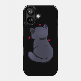 Kawaii Angry Cat from the backside, Cat Love Phone Case