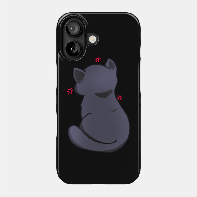 Kawaii Angry Cat from the backside, Cat Love Phone Case by logiamerch