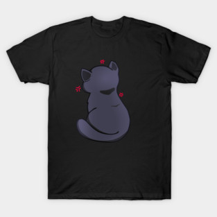 Kawaii Angry Cat from the backside, Cat Love T-Shirt