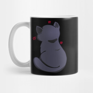 Kawaii Angry Cat from the backside, Cat Love Mug