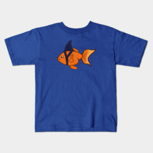 Goldfish Shark Funny Motivational Kids T-Shirt
