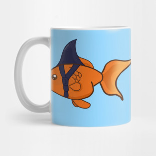 Goldfish Shark Funny Motivational Mug
