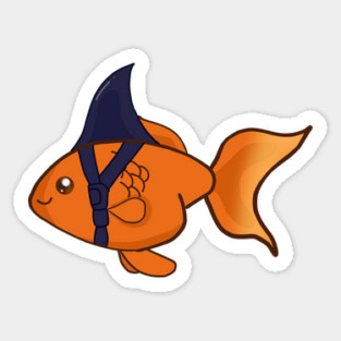Goldfish Shark Funny Motivational Magnet