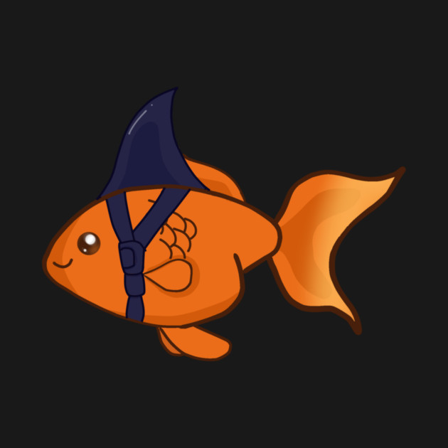 Goldfish Shark Funny Motivational by logiamerch