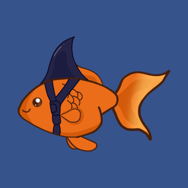 Goldfish Shark Funny Motivational by logiamerch