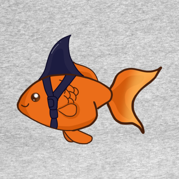 Goldfish Shark Funny Motivational by logiamerch