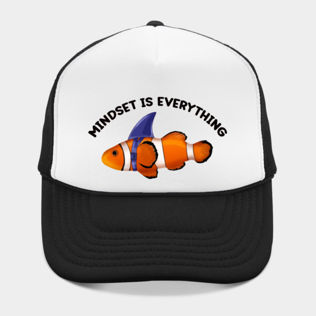 Clownfish Shark Mindset Motivational quote by logiamerch