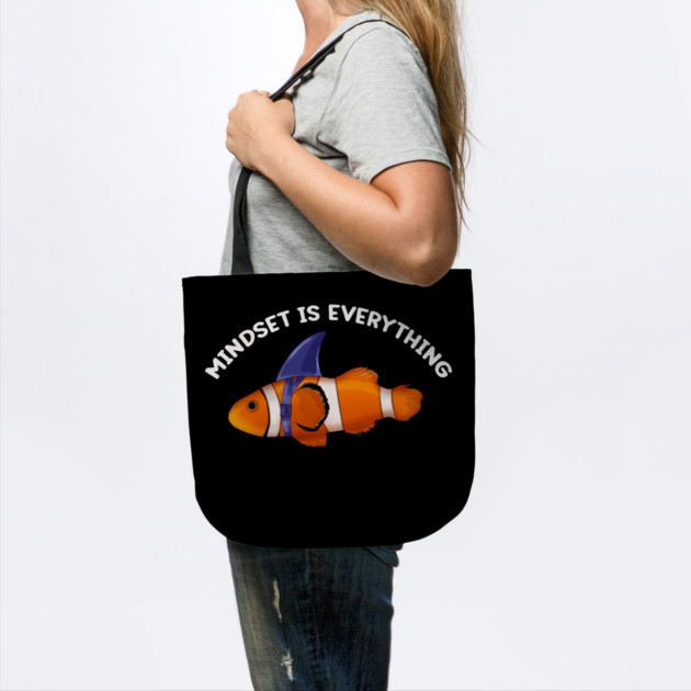Mindset Motivational quote Cute Goldfish by logiamerch