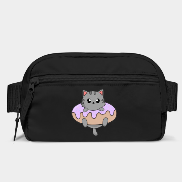 Kawaii Gray Cat inside Donut by logiamerch