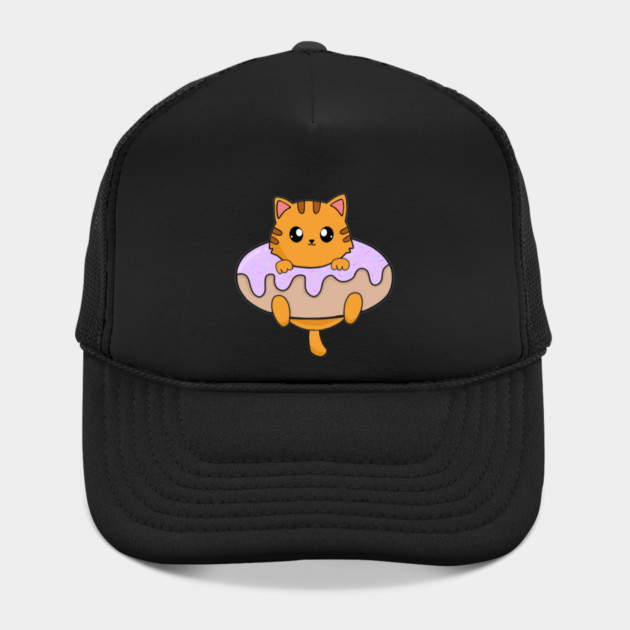 Kawaii Orange Cat inside Donut by logiamerch