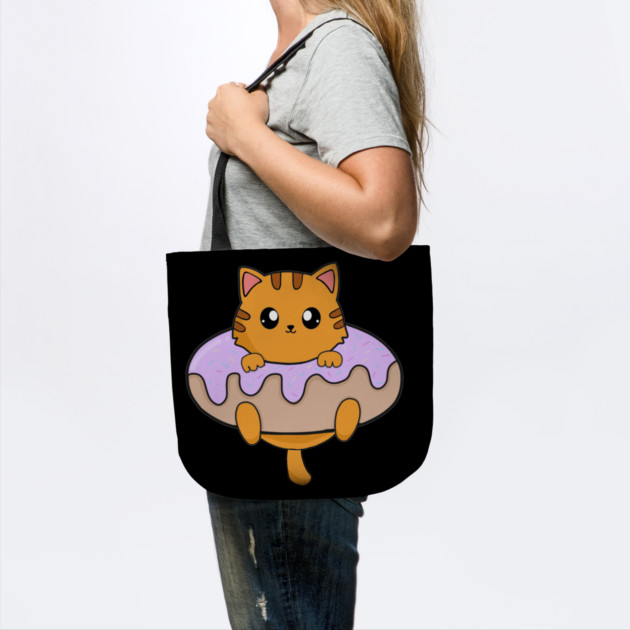 Kawaii Orange Cat inside Donut by logiamerch