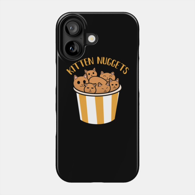 Kawaii Cat inside Box, Funny Chicken Nuggets Cats Phone Case by logiamerch