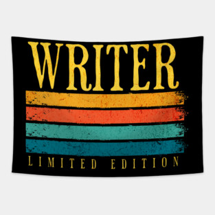 Retro Grunge Writer Limited Edition Tapestry