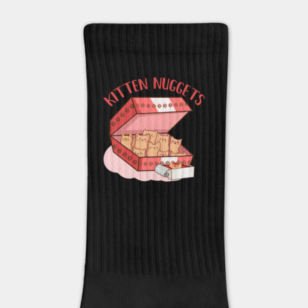 Kawaii Cat inside Box, Funny Chicken Nuggets by logiamerch