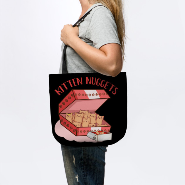 Kawaii Cat inside Box, Funny Chicken Nuggets by logiamerch