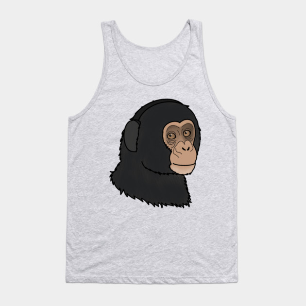 Cute Chimpanzee, Monkey Tank Top by logiamerch